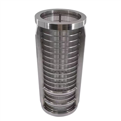 ท่อสกรีนลวดลิ่ม Ss 304 ทรงกระบอก